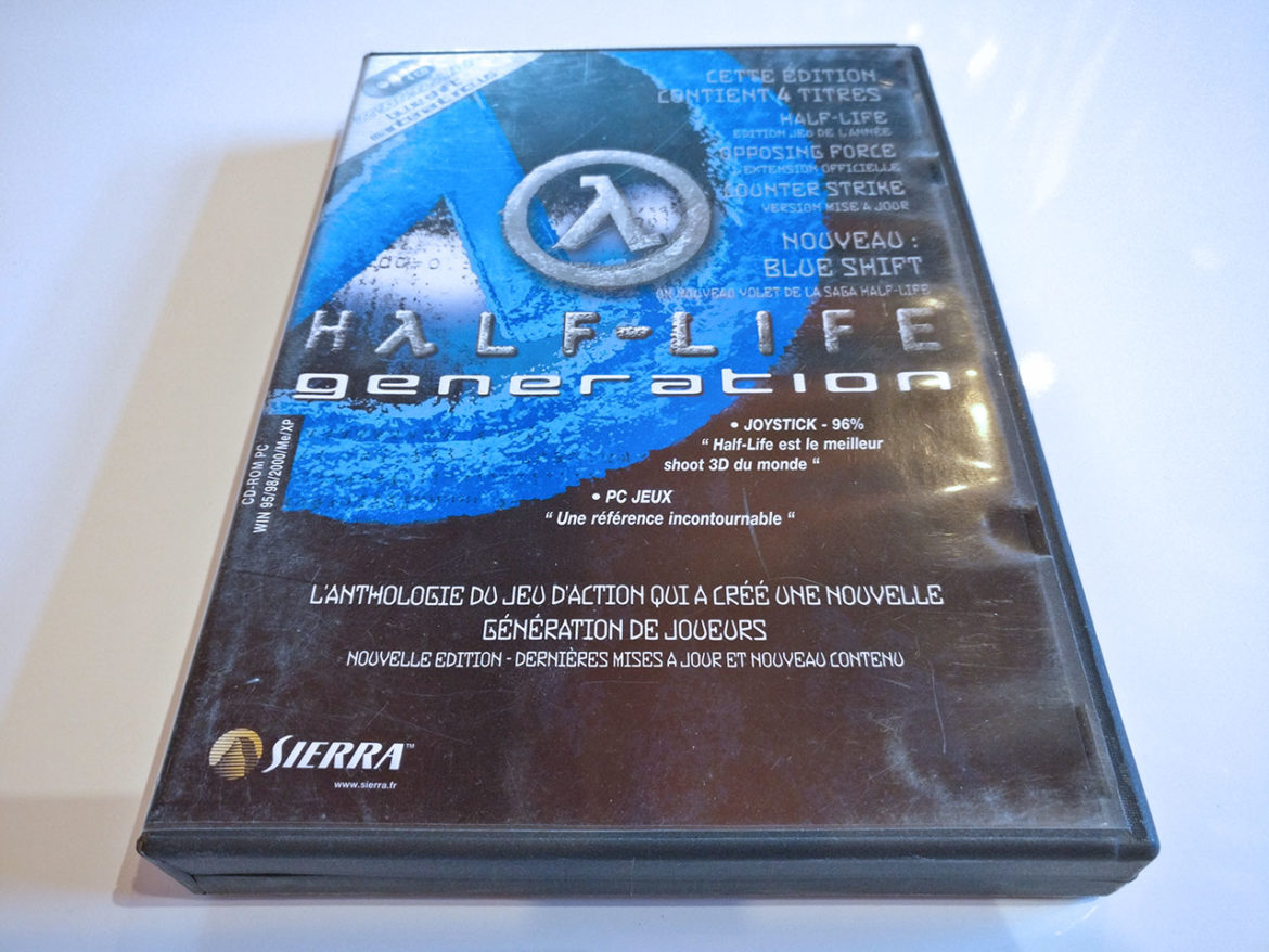 Photographie de la boîte du package Half-Life Generation