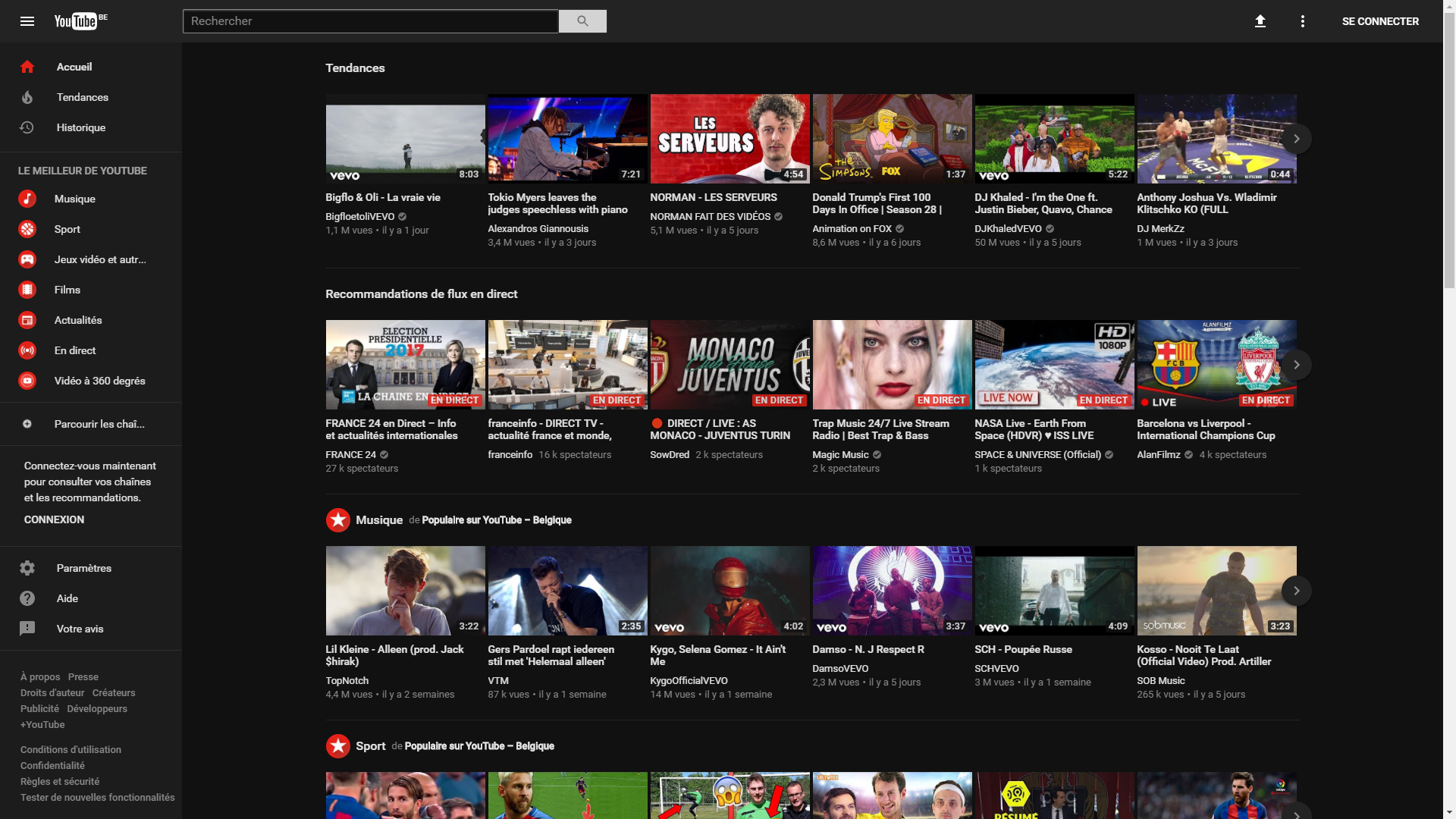 Mode nuit,Nouvelle interface YouTube,YouTube Material Design